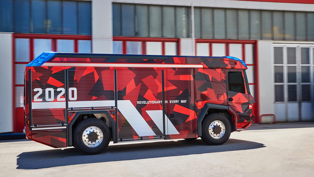 Électrification des transports  Un premier camion de pompiers